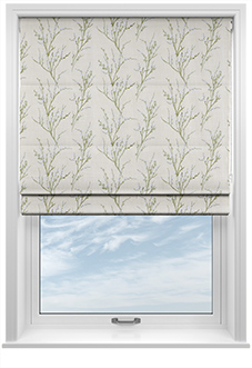 Laura Ashley Pussy Willow Embroidery, Hedgerow - Twist&Fit Roman Blind